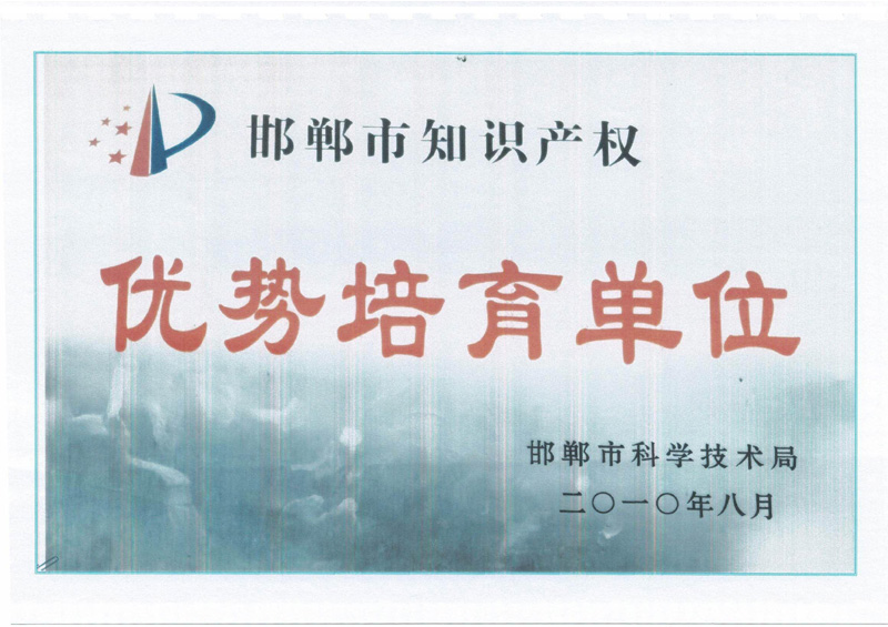 市級(jí)證書(shū)